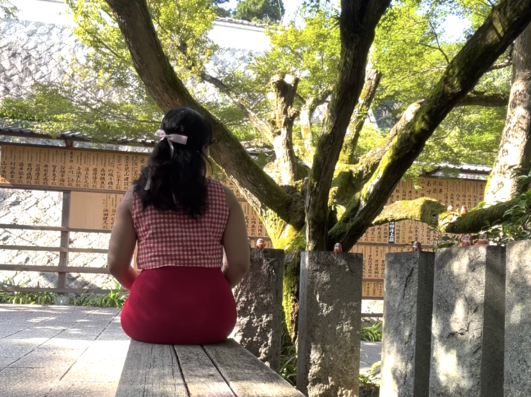 quiet downtime in katsuoji temple, osaka, japan